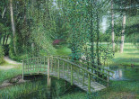 Garden with bridge